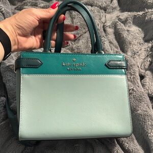 Kate Spade Teal and Mint Satchel